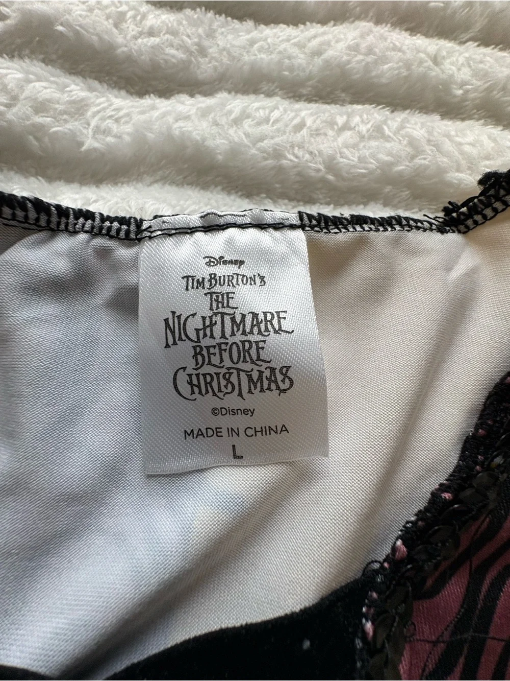 Disney Nightmare Before Christmas Sally Costume Child Large missing wig